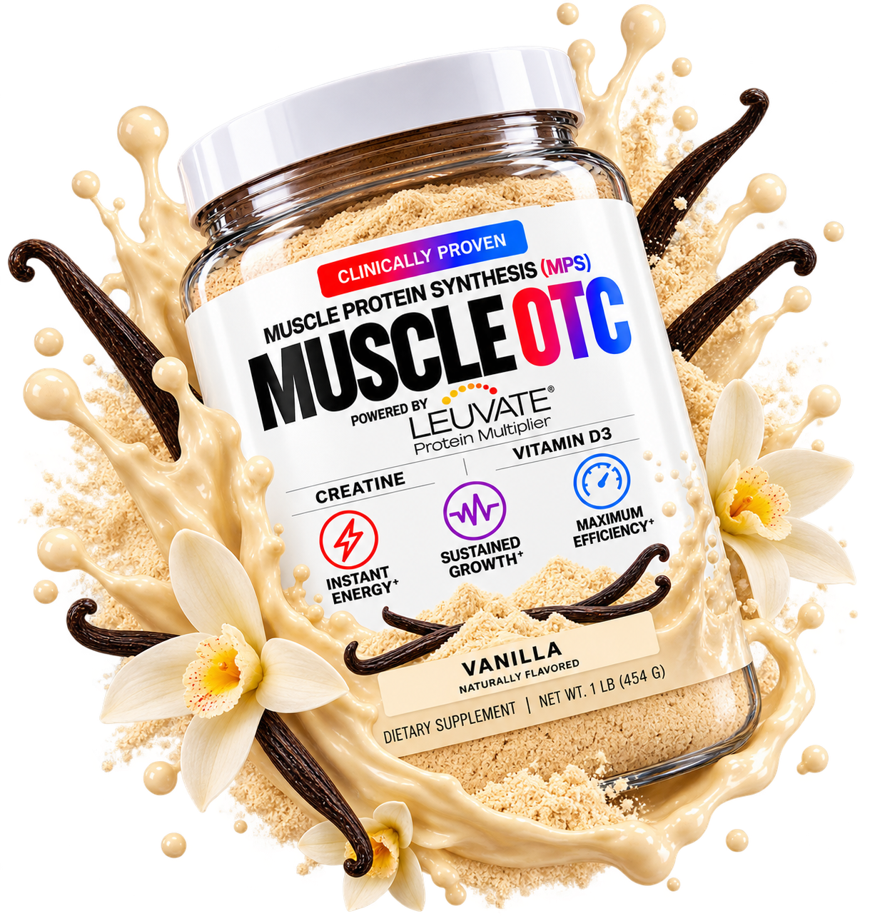 MUSCLE OTC Vanilla flavor splash